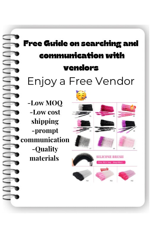 Free guide to finding and communicating with Lash Vendors